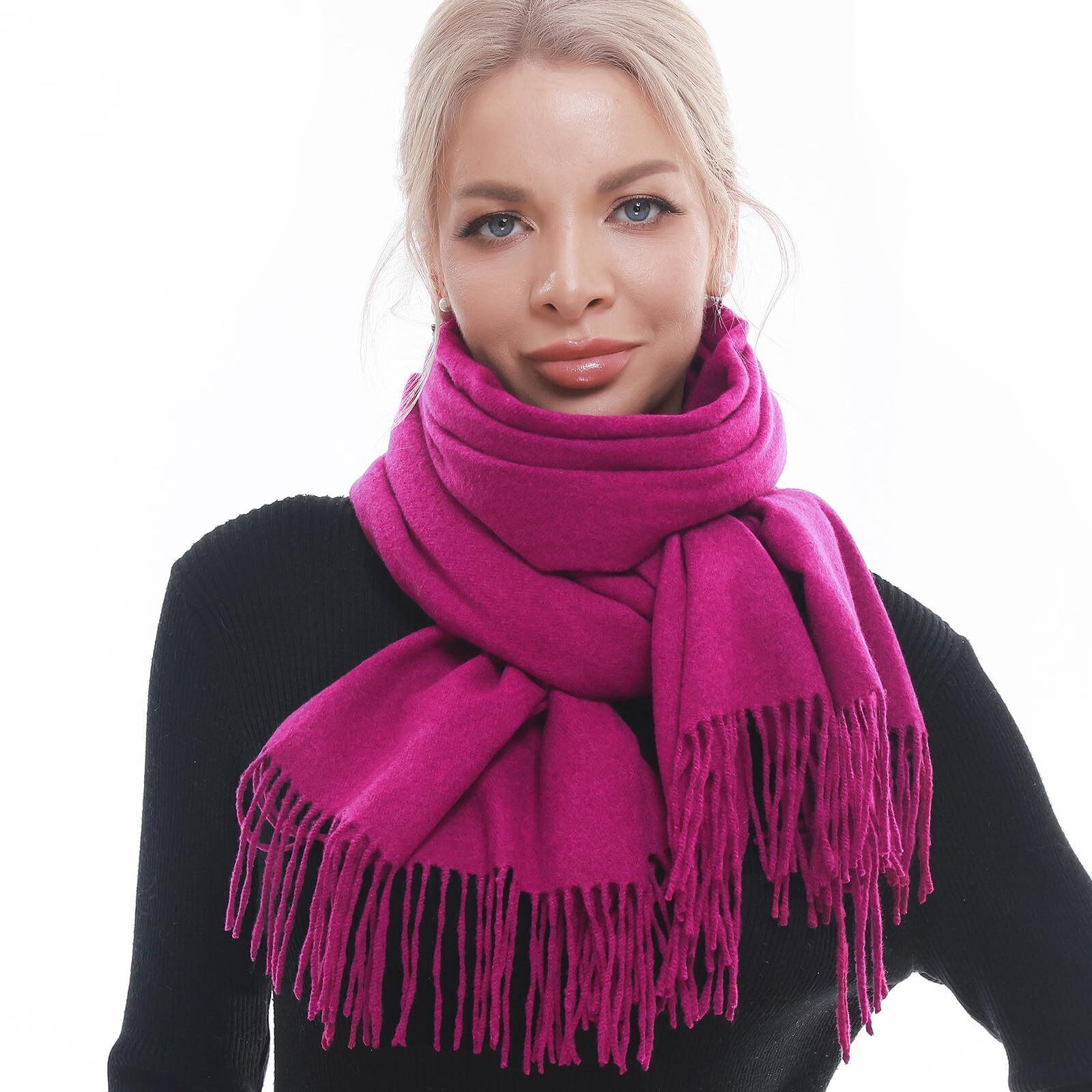 5822 Scarf For Woman Winter Warm Scarves Pashmina Shawls And Wraps